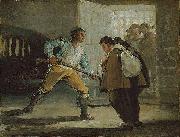 Francisco de Goya El Maragato Threatens Friar Pedro de Zaldivia with His Gun Spain oil painting artist